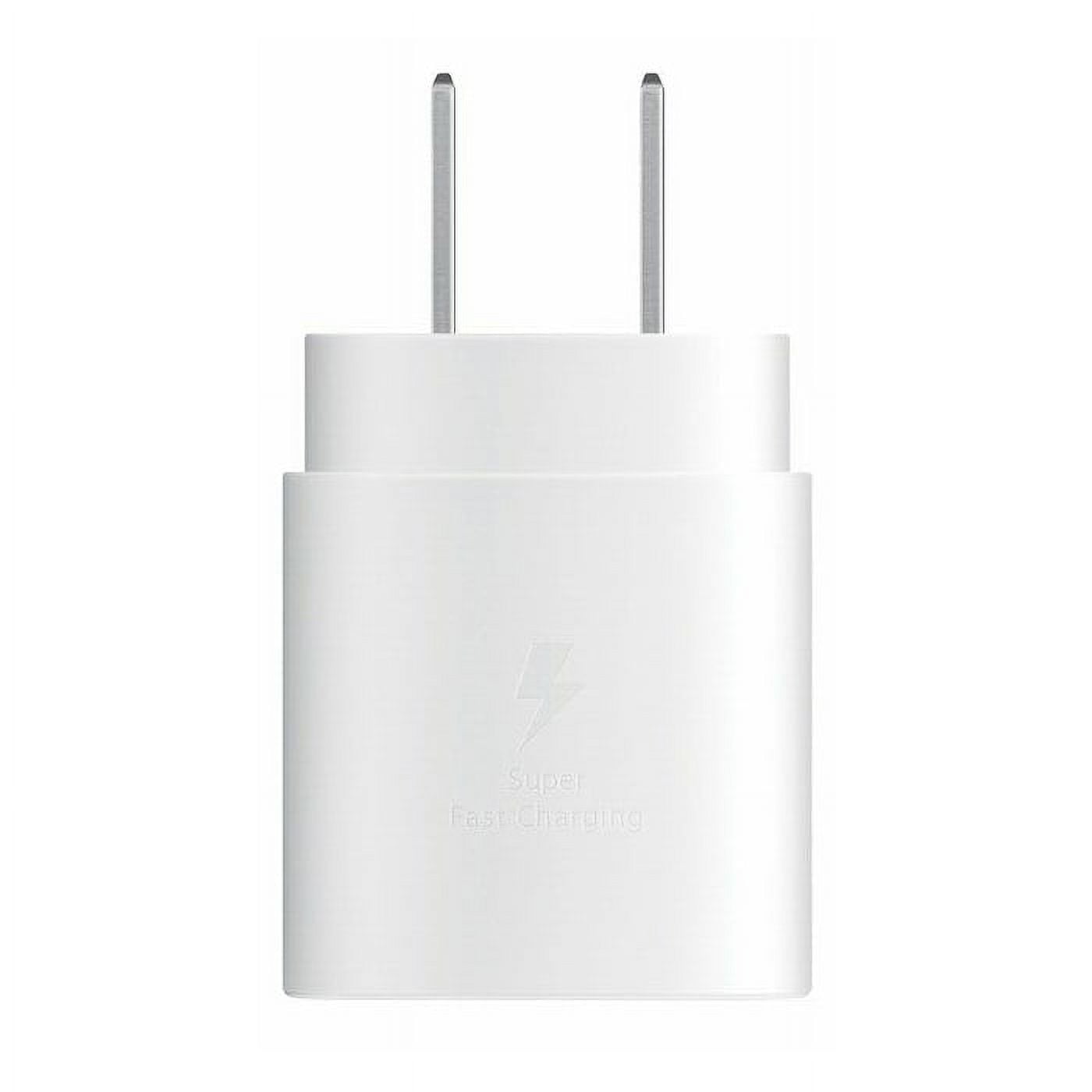 Versatile Samsung 25W USB-C Super Fast Charging Wall Charger - White (US Version )