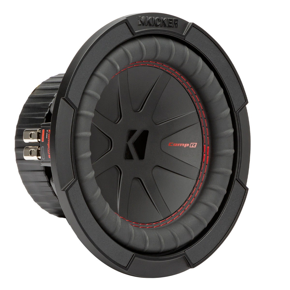 Versatile KICKER CompR 8 Inch Dual 4 Ohm DVC 600W Peak Power Car Audio Subwoofer