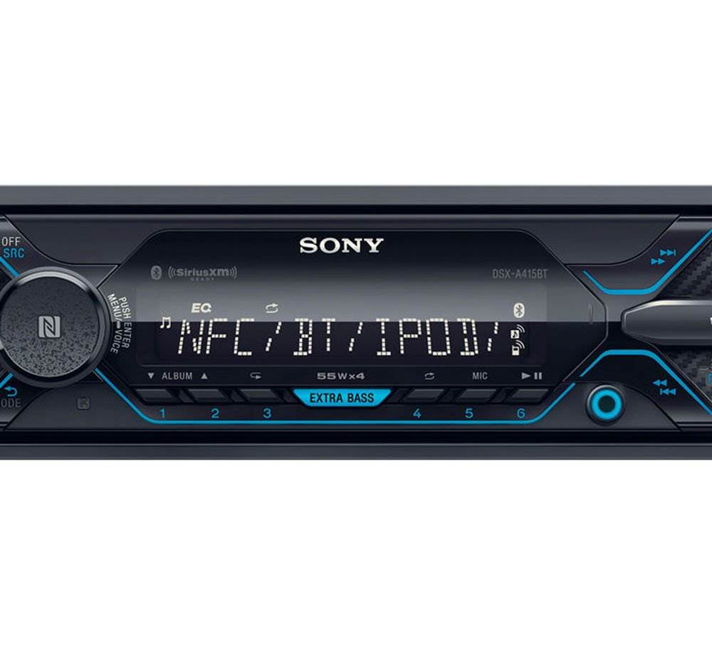 Versatile Sony  DSX-A415BT Single DIN Bluetooth In-Dash Digital Media Car Stereo Receiver with Front 3.5 & USB Auxiliary Inputs