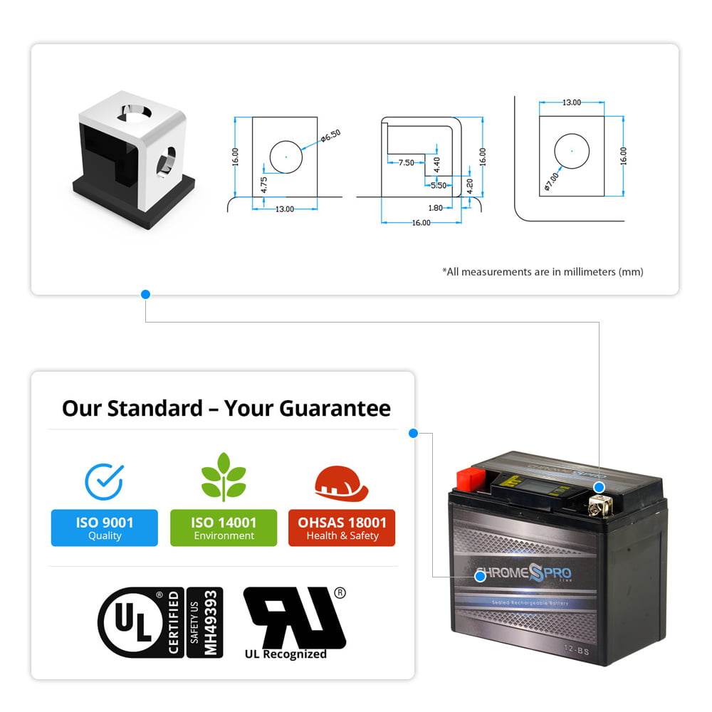 Versatile Chrome Pro Battery Ytx12-Bs Igel Power Sports Battery Replaces 12-Bs Etx12 Gtx12-Bs Cytx12-Bs Ctx12-Bs
