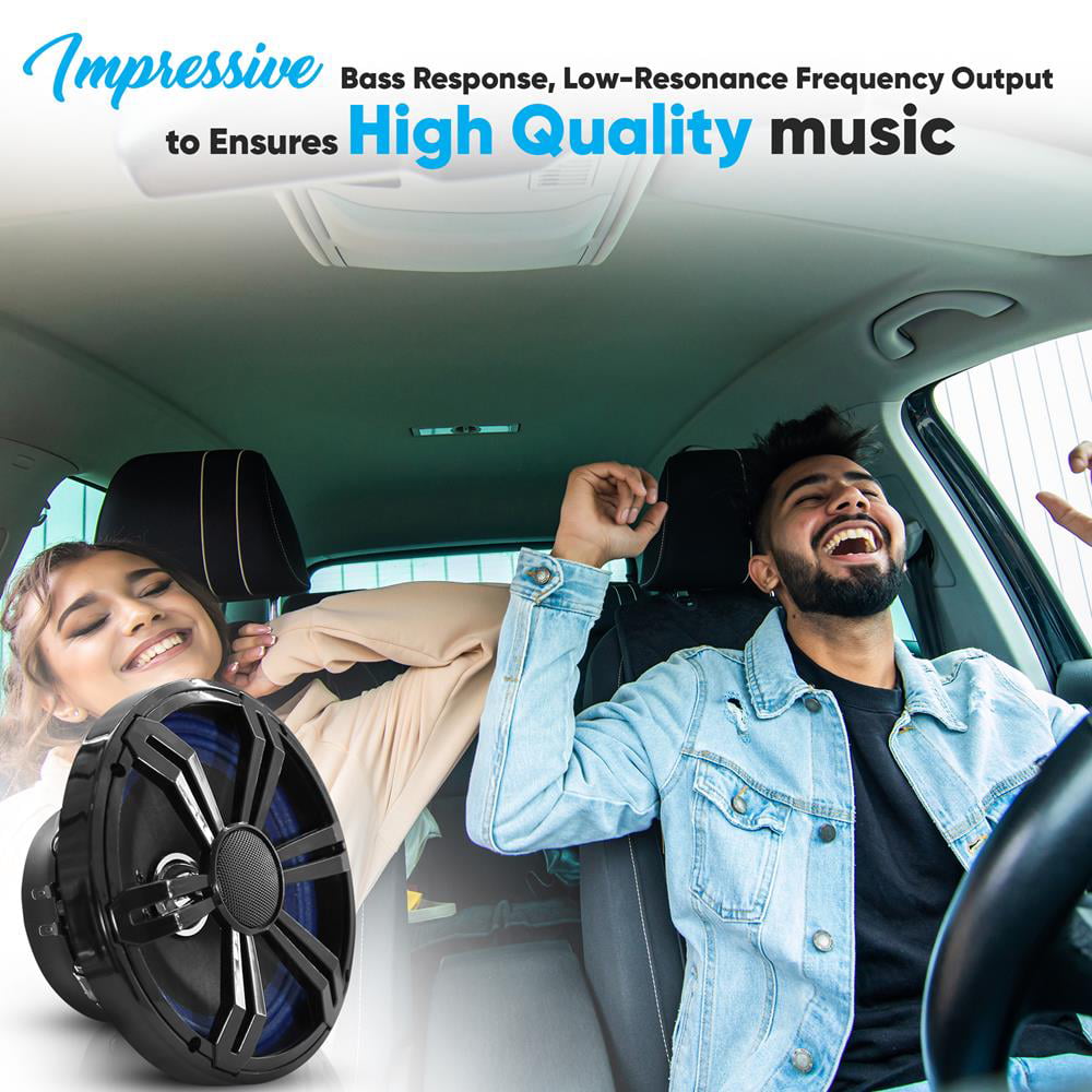 Versatile PyleUsa 8'' Single Voice Coil Car Subwoofer - 250 Watts at 4-Ohm Car Audio Powered Subwoofer