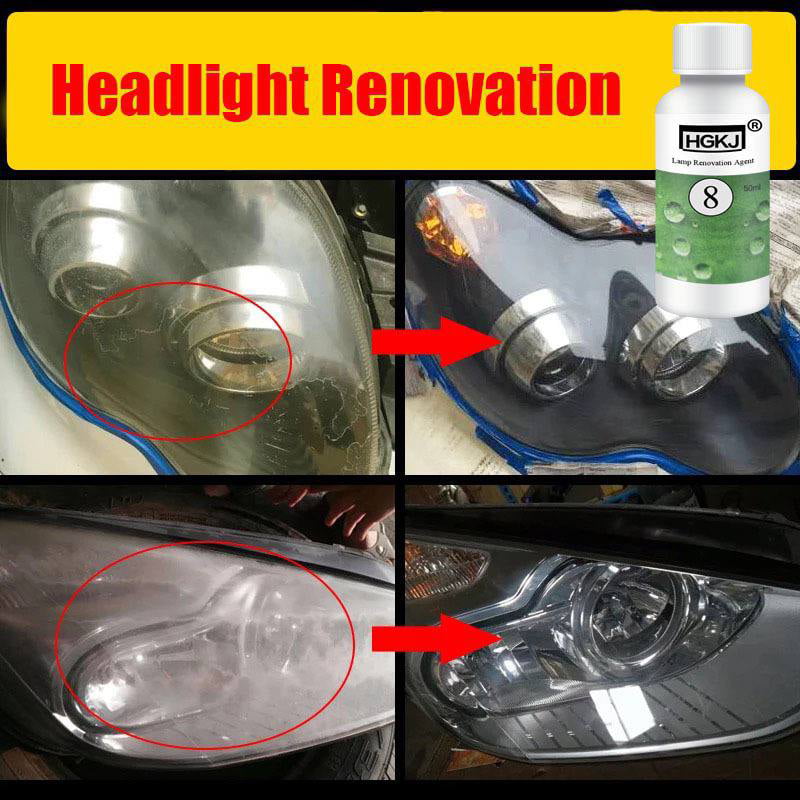 Classic HGKJ-8 Car Lens Restoration Kit Headlight Brightening Headlight Repair 20ML