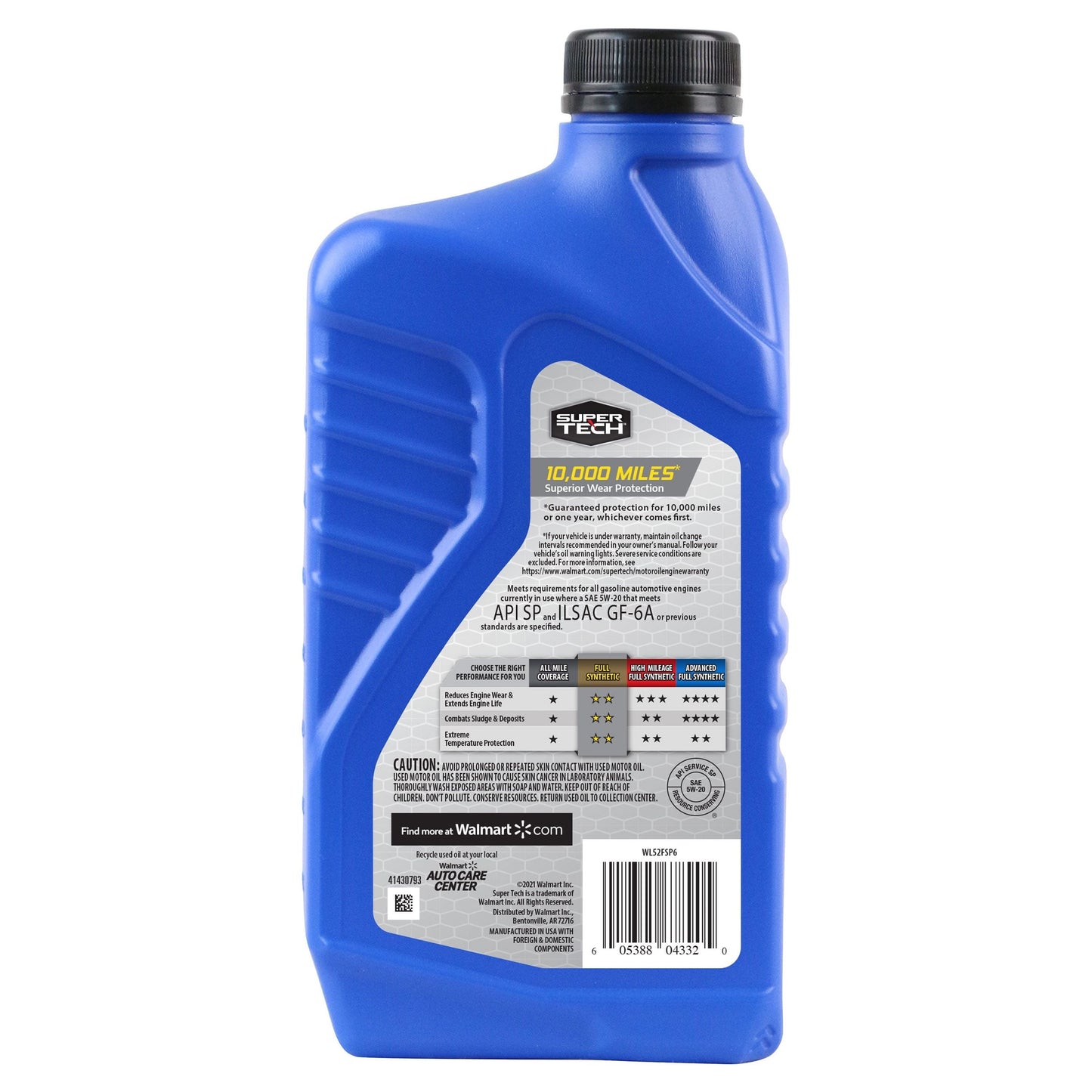 Classic Super Tech Full Synthetic SAE 5W-20 Motor Oil, 1 Quart