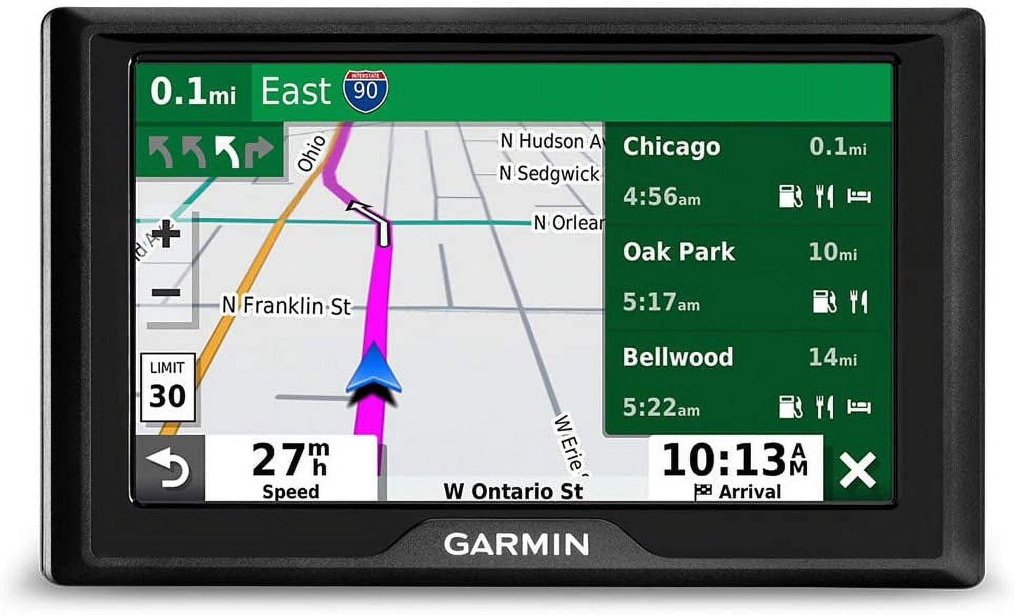 Classic Garmin Drive 52 and Traffic, GPS Navigator with 5â Display Simple