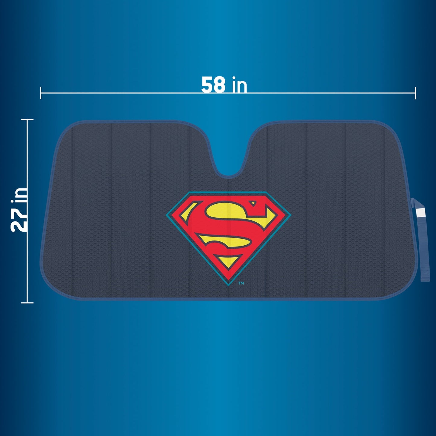 Versatile BDK New Superman 2022 Blue Windshield Sunshade Auto Shade for Car Truck & SUV