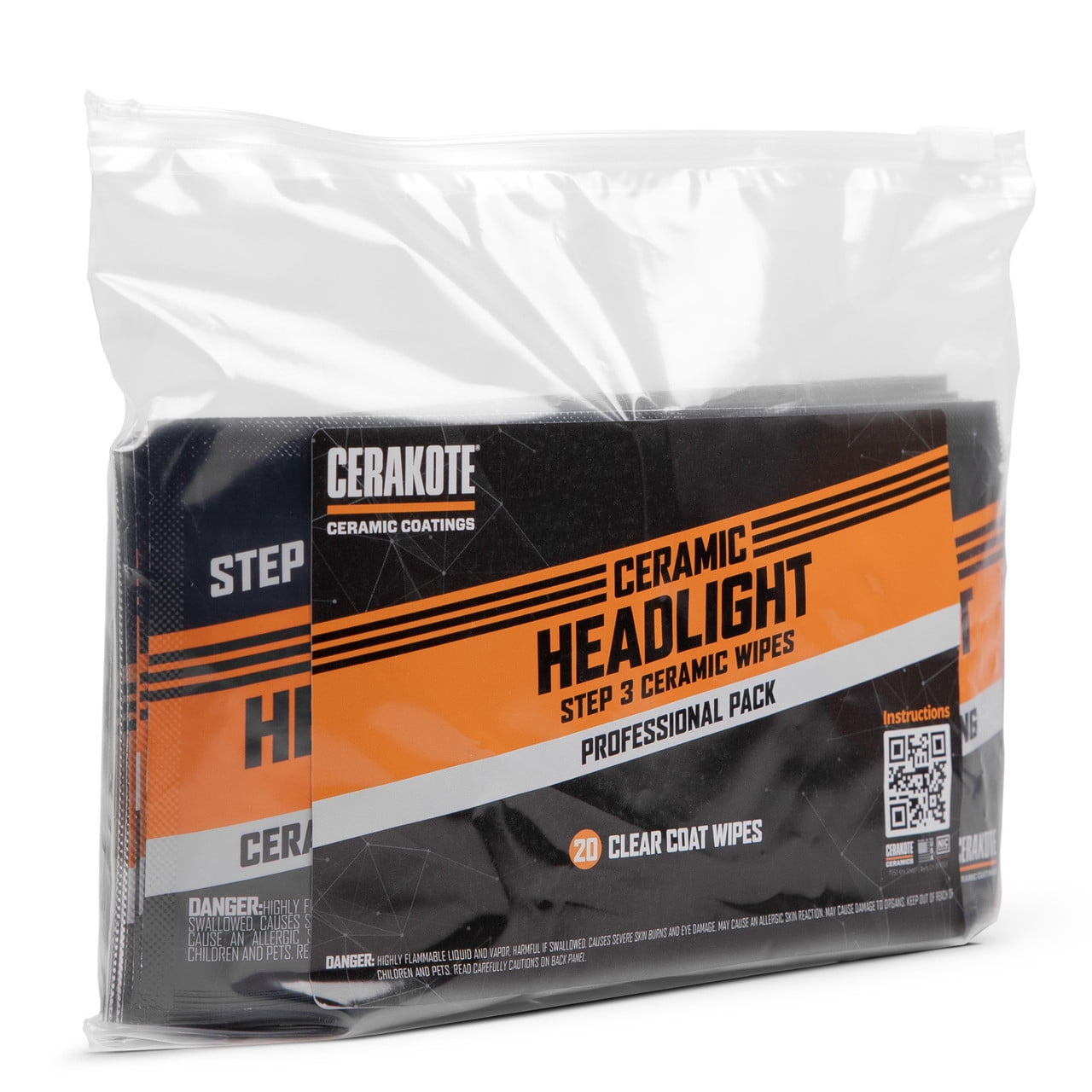 Versatile CERAKOTEÂ® Headlight Step 3 Pro Pack - 20 Count Wipes