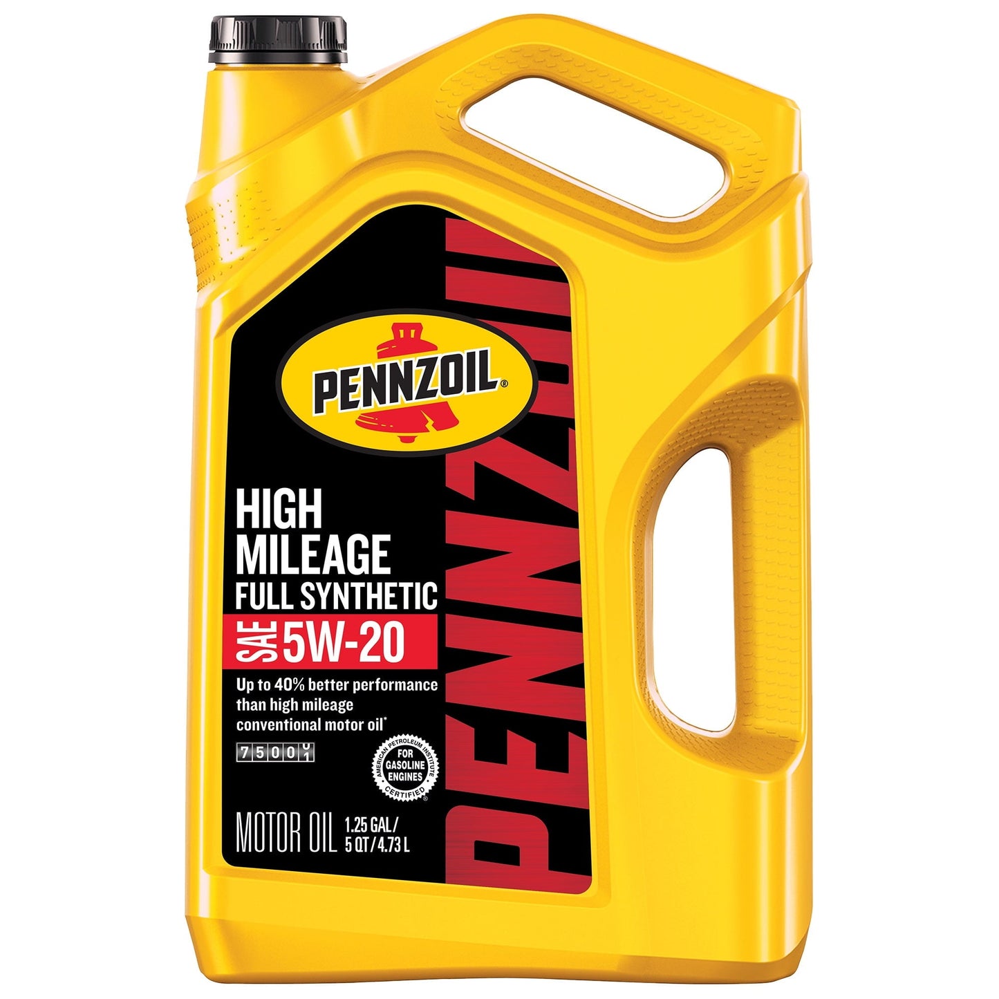 Versatile Pennzoil Full Synthetic High Mileage 5W-20 Motor Oil, 5 Quart