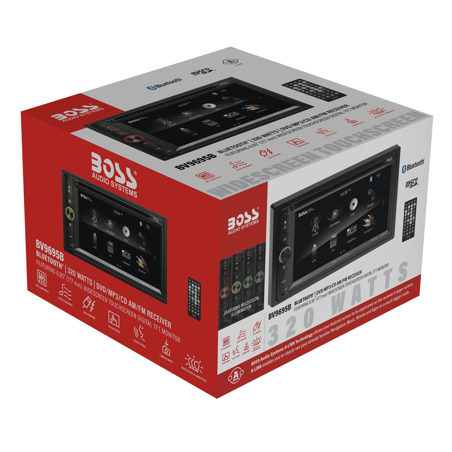 Versatile BOSS Audio Systems BV9695B Car Audio Stereo System