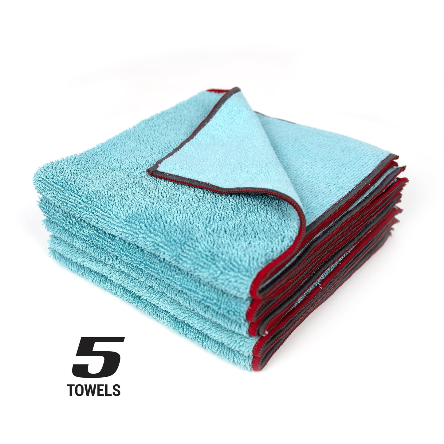 Classic Platinum Series Twisted Terry Multi-Use, Detail, Cleaning Towel 16 x 16, 5pk, Green