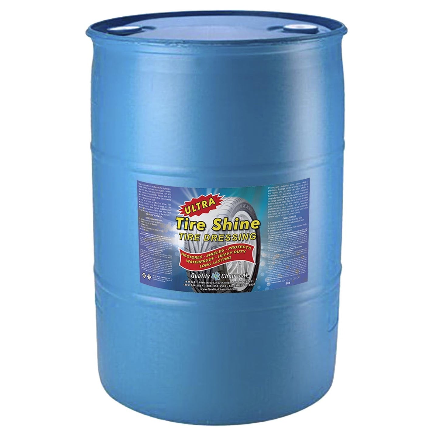 Versatile Ultra Tire Shine Solvent-Based Dressing with Silicone - 55 gallon drum