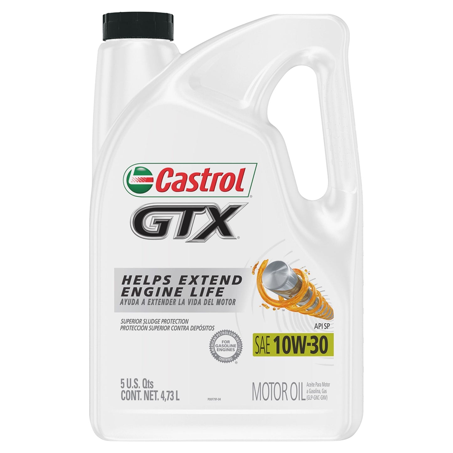 Versatile Castrol GTX 10W-30 Conventional Motor Oil, 5 Quarts