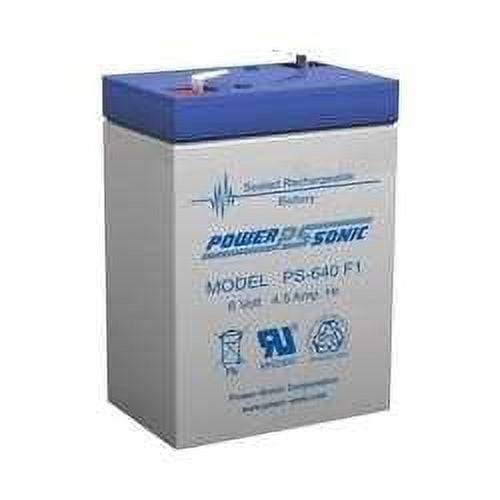 Classic Power-Sonic PS-640 6V/4.5AH Sealed Lead Acid Battery-F1 Terminal - PS-640