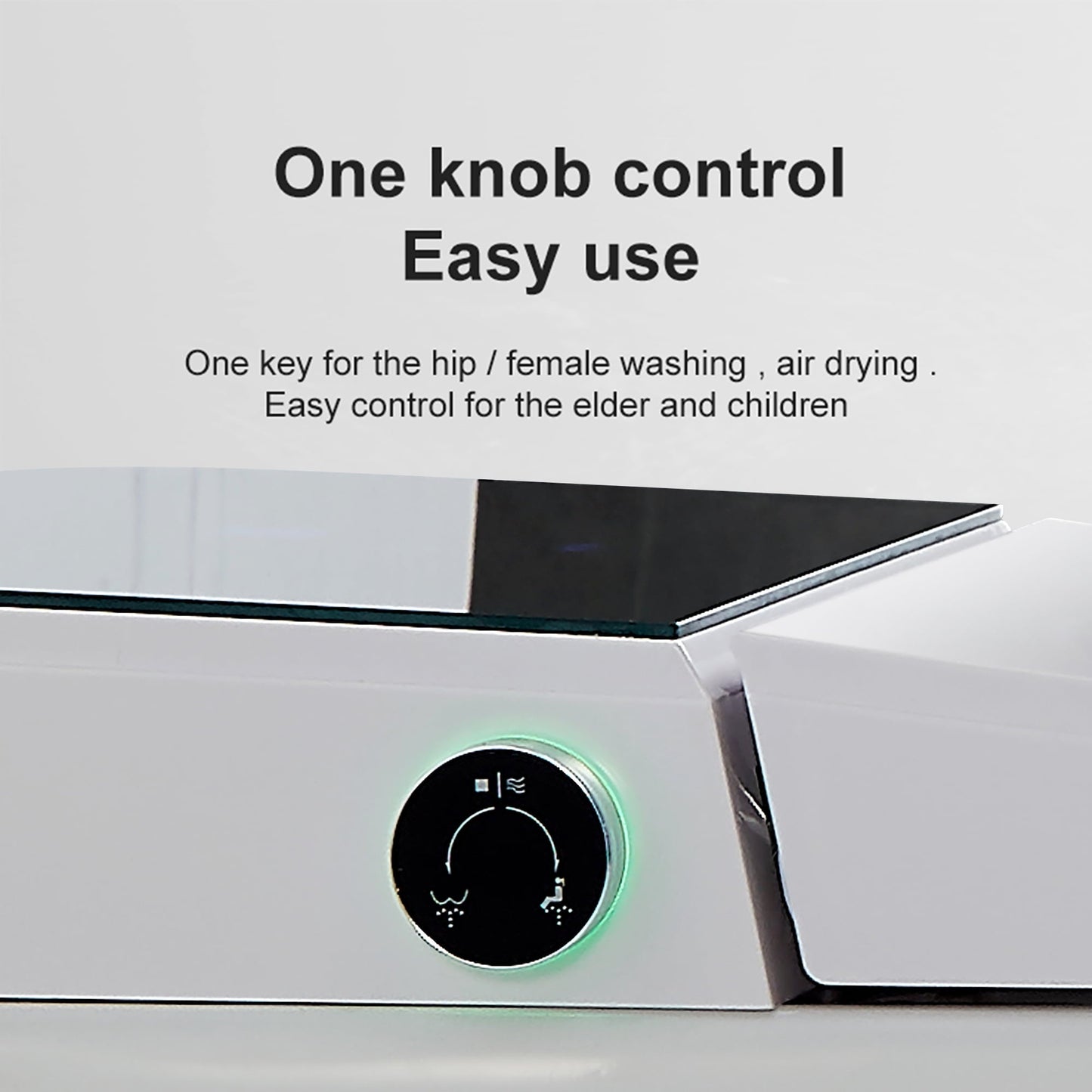 Classic Teekyooly Smart Toilet,One Piece Bidet Toilet for Bathrooms,Modern Elongated Toilet with Warm Water, Auto Flush, Foot Sensor Operation, Heated Bidet Seat ,Tankless Toilets with LED Display