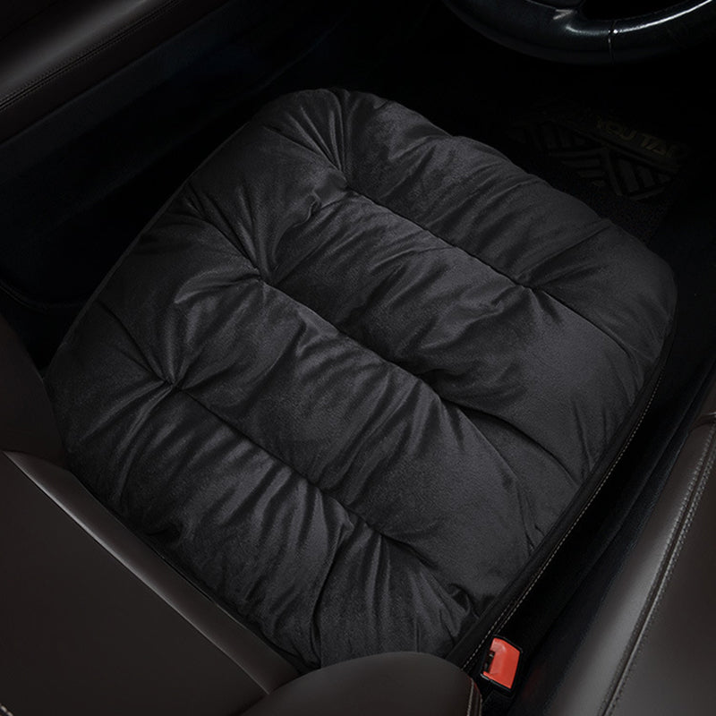 Classic New Warm Cotton Flocking Car Seat Cushion Thickened Plush Free Bundle Single Piece Car Cushion Rear Row Seat Cushion