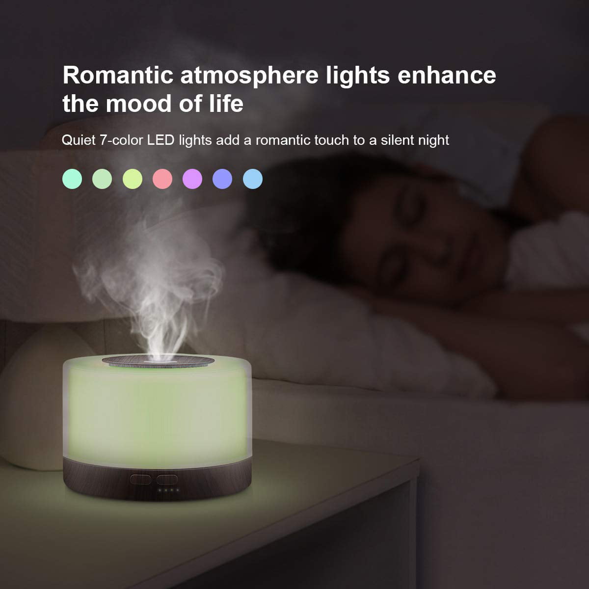 Classic Aromatherapy Essential Oil Diffuser for Room: 500ml Aroma Air Humidifier Remote Control for Home Large & Small Rooms - Ultrasonic Cool Mist Diffusers Oils Vaporizer with Light & Timer Bedroom Office