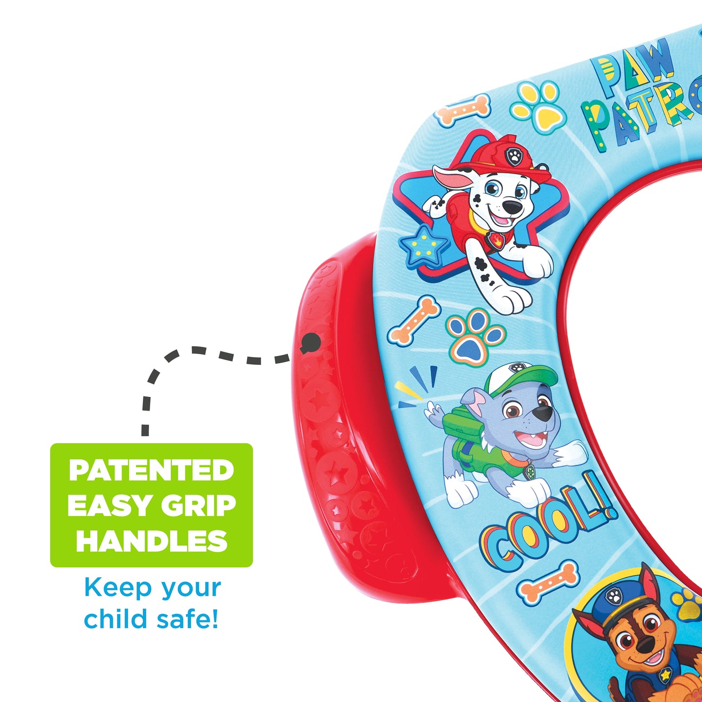 Classic Nickelodeon PAW Patrol "Let's Have Fun" Soft Potty Seat with Potty Hook