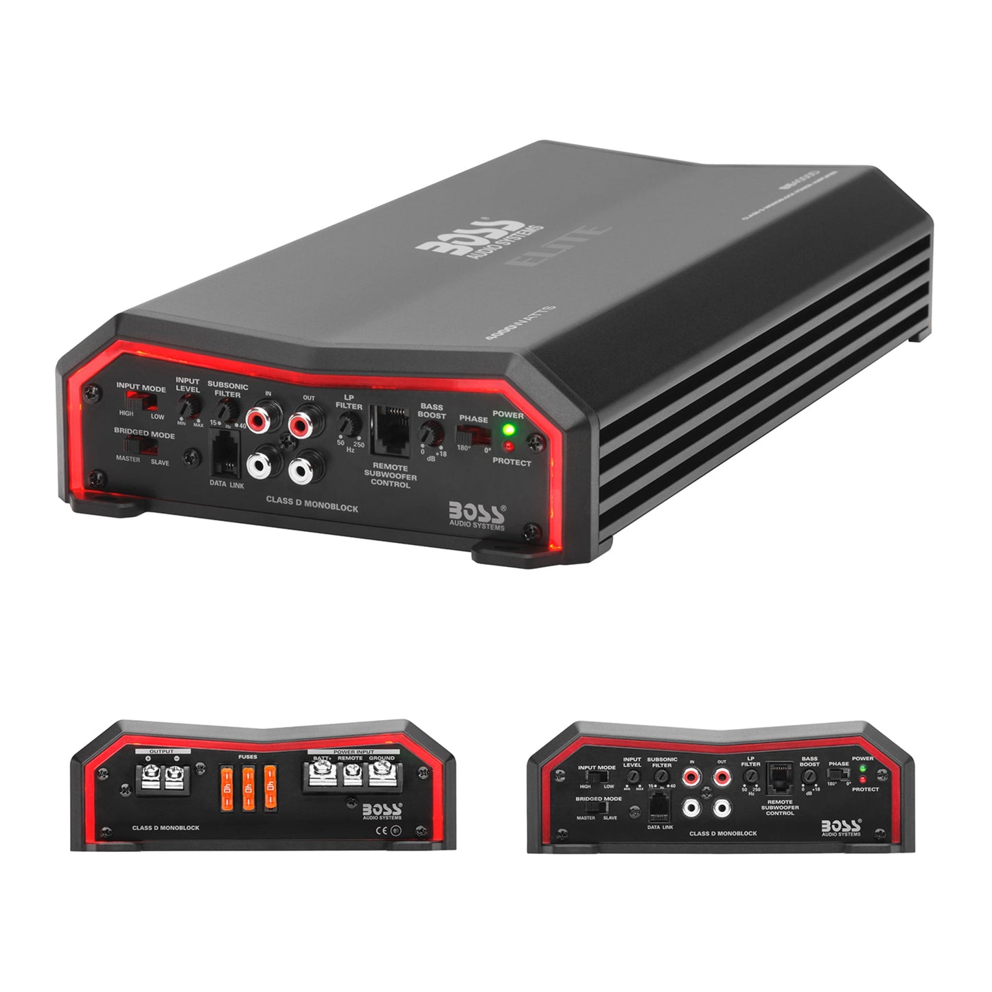 Classic BOSS Audio Systems BE4000D Elite Series Car Audio Amplifier - 4000 High Output, Class D, Monoblock, 1/8 Ohm, High/Low Level Inputs, Low Pass Crossover, Hook Up To Stereo and Subwoofer