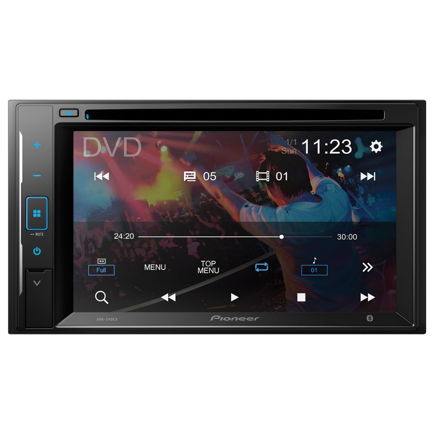 Versatile Pioneer AVH-240EX 6.2" Double-DIN DVD Touchscreen Multimedia Receiver Built-in Alexa